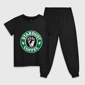 Детская пижама хлопок с принтом Stardust coffee в Белгороде, 100% хлопок |  брюки и футболка прямого кроя, без карманов, на брюках мягкая резинка на поясе и по низу штанин
 | stardust coffee | зерна | кофе | напиток | популярные | прикольные картинки