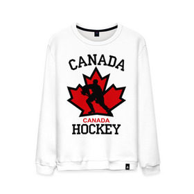 Мужской свитшот хлопок с принтом Канада хоккей (Canada Hockey) в Белгороде, 100% хлопок |  | canada hockey | канада хоккей | лед | спорт | хоккей | шайба