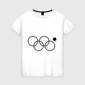 Женская футболка хлопок с принтом Нераскрывшееся кольцо в Белгороде, 100% хлопок | прямой крой, круглый вырез горловины, длина до линии бедер, слегка спущенное плечо | 
