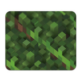 Коврик прямоугольный с принтом Minecraft трава в Белгороде, натуральный каучук | размер 230 х 185 мм; запечатка лицевой стороны | minecraft | игры
