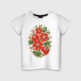 Детская футболка хлопок с принтом Живописный эскиз в Белгороде, 100% хлопок | круглый вырез горловины, полуприлегающий силуэт, длина до линии бедер | бабочки | девушкам | живописный эскиз | цветочки