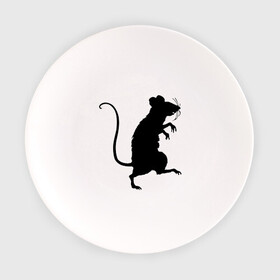 Тарелка с принтом Силуэт крысы в Белгороде, фарфор | диаметр - 210 мм
диаметр для нанесения принта - 120 мм | Тематика изображения на принте: животные | крыса | мышь | силуэт крысы | хомяк