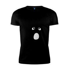 Мужская футболка премиум с принтом Колючий ёжик в Белгороде, 92% хлопок, 8% лайкра | приталенный силуэт, круглый вырез ворота, длина до линии бедра, короткий рукав | ежик в тумане | животные | колючий ёжик | колючки