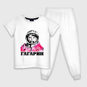 Детская пижама хлопок с принтом Гагарин в Белгороде, 100% хлопок |  брюки и футболка прямого кроя, без карманов, на брюках мягкая резинка на поясе и по низу штанин
 | 