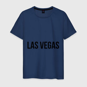 Мужская футболка хлопок с принтом Las Vegas в Белгороде, 100% хлопок | прямой крой, круглый вырез горловины, длина до линии бедер, слегка спущенное плечо. | las vegas | лас вегас | сша | туристические