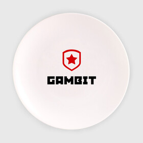 Тарелка 3D с принтом Gambit в Белгороде, фарфор | диаметр - 210 мм
диаметр для нанесения принта - 120 мм | Тематика изображения на принте: gambit | team | гамбит