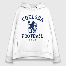 Женское худи Oversize хлопок с принтом Chelsea FC в Белгороде, френч-терри — 70% хлопок, 30% полиэстер. Мягкий теплый начес внутри —100% хлопок | боковые карманы, эластичные манжеты и нижняя кромка, капюшон на магнитной кнопке | 1905 | chelsea | chelsea logo | fc | footbal club | лого | логотип | спорт | футбол | футбольный клуб | челси