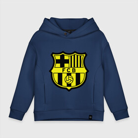 Детское худи Oversize хлопок с принтом Barcelona logo в Белгороде, френч-терри — 70% хлопок, 30% полиэстер. Мягкий теплый начес внутри —100% хлопок | боковые карманы, эластичные манжеты и нижняя кромка, капюшон на магнитной кнопке | barcelona | fc | fc barcelona | footbal club | барселона | лого | логотип | спорт | футбол | футбольный клуб