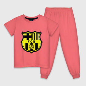 Детская пижама хлопок с принтом Barcelona logo в Белгороде, 100% хлопок |  брюки и футболка прямого кроя, без карманов, на брюках мягкая резинка на поясе и по низу штанин
 | barcelona | fc | fc barcelona | footbal club | барселона | лого | логотип | спорт | футбол | футбольный клуб
