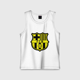 Детская майка хлопок с принтом Barcelona logo в Белгороде,  |  | barcelona | fc | fc barcelona | footbal club | барселона | лого | логотип | спорт | футбол | футбольный клуб