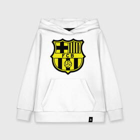 Детская толстовка хлопок с принтом Barcelona logo в Белгороде, 100% хлопок | Круглый горловой вырез, эластичные манжеты, пояс, капюшен | barcelona | fc | fc barcelona | footbal club | барселона | лого | логотип | спорт | футбол | футбольный клуб