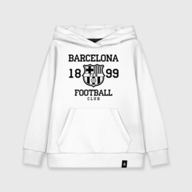 Детская толстовка хлопок с принтом Barcelona 1899 в Белгороде, 100% хлопок | Круглый горловой вырез, эластичные манжеты, пояс, капюшен | Тематика изображения на принте: barcelona | fc | fc barcelona | footbal club | барселона | лого | логотип | спорт | футбол | футбольный клуб