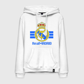Мужская толстовка хлопок с принтом Real Madrid в Белгороде, френч-терри, мягкий теплый начес внутри (100% хлопок) | карман-кенгуру, эластичные манжеты и нижняя кромка, капюшон с подкладом и шнурком | 1902 | fc | footbal club | real madrid | лого | логотип | реал мадрид | спорт | футбол | футбольный клуб