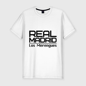 Мужская футболка премиум с принтом Real Madrid в Белгороде, 92% хлопок, 8% лайкра | приталенный силуэт, круглый вырез ворота, длина до линии бедра, короткий рукав | 1902 | fc | footbal club | real madrid | лого | логотип | реал мадрид | спорт | футбол | футбольный клуб