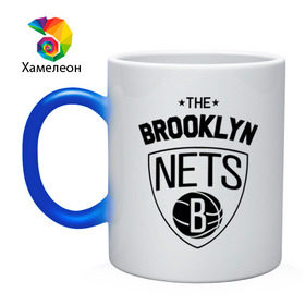 Кружка хамелеон с принтом The Brooklyn Nets в Белгороде, керамика | меняет цвет при нагревании, емкость 330 мл | бруклин