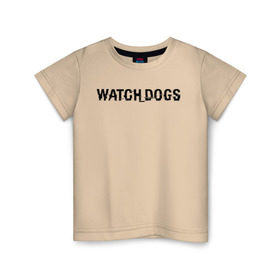 Детская футболка хлопок с принтом Watch Dogs в Белгороде, 100% хлопок | круглый вырез горловины, полуприлегающий силуэт, длина до линии бедер | Тематика изображения на принте: watch dogs