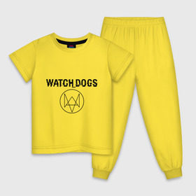 Детская пижама хлопок с принтом Watch Dogs в Белгороде, 100% хлопок |  брюки и футболка прямого кроя, без карманов, на брюках мягкая резинка на поясе и по низу штанин
 | watch dogs