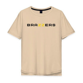 Мужская футболка хлопок Oversize с принтом Brazzers в Белгороде, 100% хлопок | свободный крой, круглый ворот, “спинка” длиннее передней части | brazzers