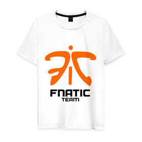 Мужская футболка хлопок с принтом Fnatic Dota 2 в Белгороде, 100% хлопок | прямой крой, круглый вырез горловины, длина до линии бедер, слегка спущенное плечо. | fnatic