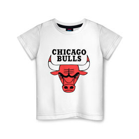 Детская футболка хлопок с принтом Chicago Bulls в Белгороде, 100% хлопок | круглый вырез горловины, полуприлегающий силуэт, длина до линии бедер | chicago bulls | newtop | swag | swag style | toplanding | одежда сваг | сваг | сваг стиль | свег | свог | свэг | чикаго булз