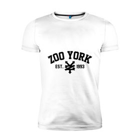 Мужская футболка премиум с принтом Zoo York в Белгороде, 92% хлопок, 8% лайкра | приталенный силуэт, круглый вырез ворота, длина до линии бедра, короткий рукав | 300 | york | zoo | антибренд | зоо | йорк