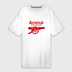 Платье-футболка хлопок с принтом Arsenal в Белгороде,  |  | арсенал | лондон