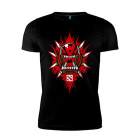 Мужская футболка премиум с принтом Bloodsiker Dota2 в Белгороде, 92% хлопок, 8% лайкра | приталенный силуэт, круглый вырез ворота, длина до линии бедра, короткий рукав | bloodsiker | dota | dota2 | бладсикер | блудсикер | дота | дота2