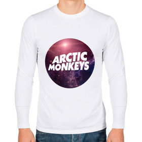 Мужской лонгслив хлопок с принтом Arctic monkeys space logo в Белгороде, 100% хлопок |  | Тематика изображения на принте: arctic monkeys