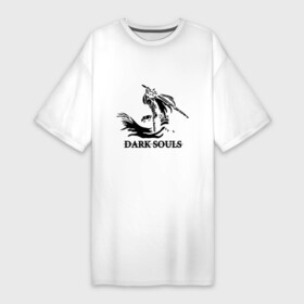 Платье-футболка хлопок с принтом Dark Souls в Белгороде,  |  | dark souls