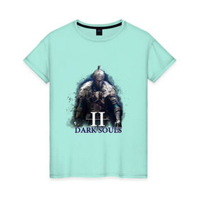 Женская футболка хлопок с принтом Dark Souls в Белгороде, 100% хлопок | прямой крой, круглый вырез горловины, длина до линии бедер, слегка спущенное плечо | 