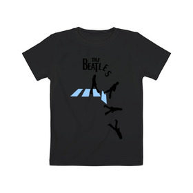 Детская футболка хлопок с принтом The Beatles break down в Белгороде, 100% хлопок | круглый вырез горловины, полуприлегающий силуэт, длина до линии бедер | beatles | break | down | битлз | группа | падение