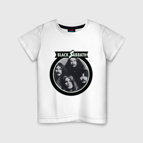 Детская футболка хлопок с принтом Black Sabbath в Белгороде, 100% хлопок | круглый вырез горловины, полуприлегающий силуэт, длина до линии бедер | Тематика изображения на принте: 
