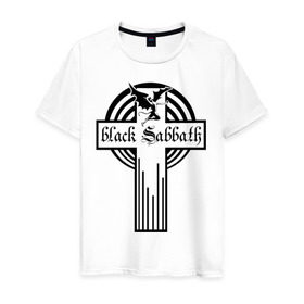 Мужская футболка хлопок с принтом Black Sabbath в Белгороде, 100% хлопок | прямой крой, круглый вырез горловины, длина до линии бедер, слегка спущенное плечо. | black sabbath