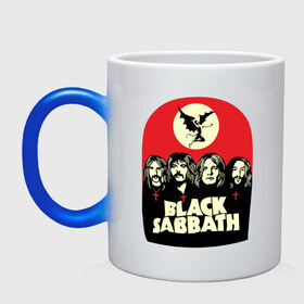 Кружка хамелеон с принтом Black Sabbath в Белгороде, керамика | меняет цвет при нагревании, емкость 330 мл | Тематика изображения на принте: black sabbath