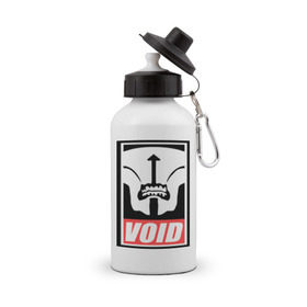 Бутылка спортивная с принтом Faceless Void Dota2 в Белгороде, металл | емкость — 500 мл, в комплекте две пластиковые крышки и карабин для крепления | dota | faceless | obey | void | войд | дота