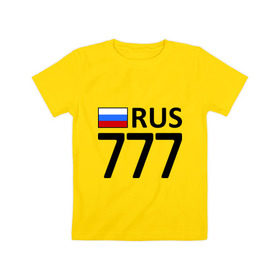 Детская футболка хлопок с принтом Москва (777) в Белгороде, 100% хлопок | круглый вырез горловины, полуприлегающий силуэт, длина до линии бедер | 777 | москва | область | регион | россия