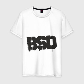 Мужская футболка хлопок с принтом BSD в Белгороде, 100% хлопок | прямой крой, круглый вырез горловины, длина до линии бедер, слегка спущенное плечо. | bmx | bsd