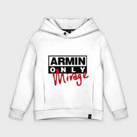 Детское худи Oversize хлопок с принтом Armin only - mirage в Белгороде, френч-терри — 70% хлопок, 30% полиэстер. Мягкий теплый начес внутри —100% хлопок | боковые карманы, эластичные манжеты и нижняя кромка, капюшон на магнитной кнопке | addicted | buuren | mirage | van | аrmin