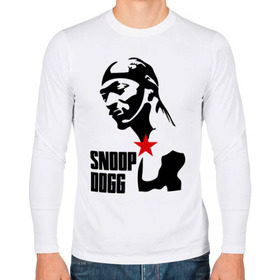 Мужской лонгслив хлопок с принтом Snoop Dogg в Белгороде, 100% хлопок |  | Тематика изображения на принте: dogg | snoop | дог | снуп