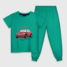 Детская пижама хлопок с принтом Mini Cooper в Белгороде, 100% хлопок |  брюки и футболка прямого кроя, без карманов, на брюках мягкая резинка на поясе и по низу штанин
 | mini cooper | автомобиль | машина | мини купер | миникупер