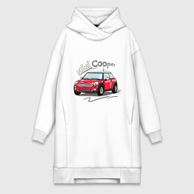 Платье-худи хлопок с принтом Mini Cooper в Белгороде,  |  | mini cooper | автомобиль | машина | мини купер | миникупер
