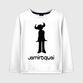 Детский лонгслив хлопок с принтом Jamiroquai в Белгороде, 100% хлопок | круглый вырез горловины, полуприлегающий силуэт, длина до линии бедер | funk | jamiroquai | jazz | джаз | джамирокуай | фанк