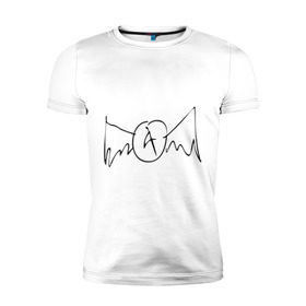 Мужская футболка премиум с принтом Aerosmith (draw logo) в Белгороде, 92% хлопок, 8% лайкра | приталенный силуэт, круглый вырез ворота, длина до линии бедра, короткий рукав | aerosmith | draw | logo | логотип | рисованный