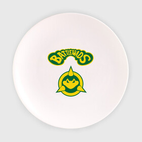 Тарелка с принтом Боевые Жабы в Белгороде, фарфор | диаметр - 210 мм
диаметр для нанесения принта - 120 мм | Тематика изображения на принте: battle | batttletoads | sega | toads | сега