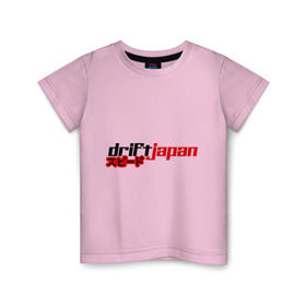 Детская футболка хлопок с принтом DRIFT JAPAN streetstyle в Белгороде, 100% хлопок | круглый вырез горловины, полуприлегающий силуэт, длина до линии бедер | дрифт