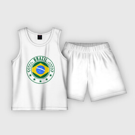 Детская пижама с шортами хлопок с принтом Brazil   Бразилия ЧМ 2014 в Белгороде,  |  | бразилия
