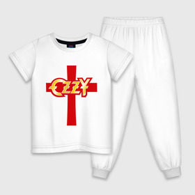 Детская пижама хлопок с принтом Ozzy Osbourne (Оззи Осборн) в Белгороде, 100% хлопок |  брюки и футболка прямого кроя, без карманов, на брюках мягкая резинка на поясе и по низу штанин
 | 