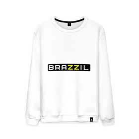 Мужской свитшот хлопок с принтом Brazzil в Белгороде, 100% хлопок |  | brazzers | бразилия