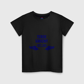 Детская футболка хлопок с принтом Терек Грозный в Белгороде, 100% хлопок | круглый вырез горловины, полуприлегающий силуэт, длина до линии бедер | 1958 | grozny | terek | грозный | терек