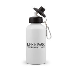 Бутылка спортивная с принтом Linkin Park The hunting party в Белгороде, металл | емкость — 500 мл, в комплекте две пластиковые крышки и карабин для крепления | hunting | linkin | park | party
